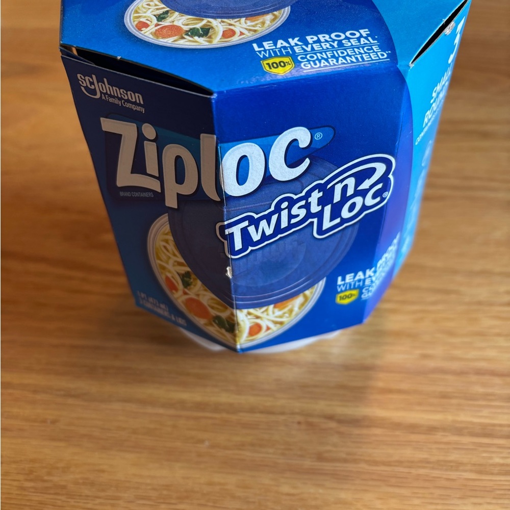 New Ziploc Twist N Loc 3 Pack Small Round Plastic Containers With Lids 16 Oz